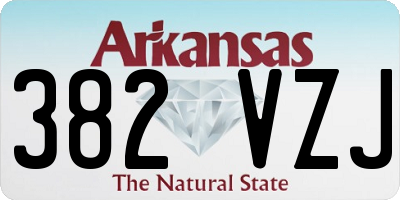 AR license plate 382VZJ