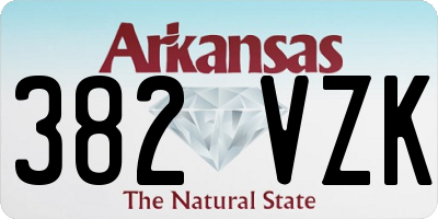 AR license plate 382VZK