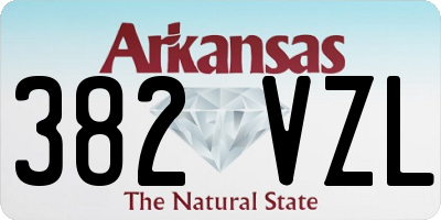 AR license plate 382VZL