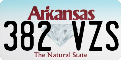 AR license plate 382VZS