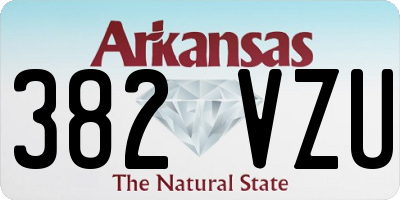 AR license plate 382VZU