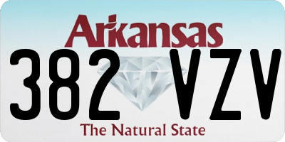 AR license plate 382VZV