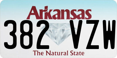 AR license plate 382VZW