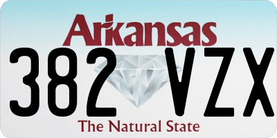 AR license plate 382VZX
