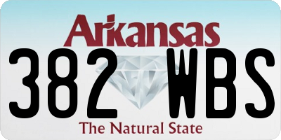 AR license plate 382WBS
