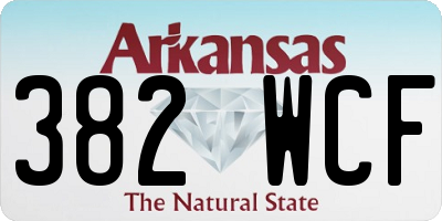 AR license plate 382WCF