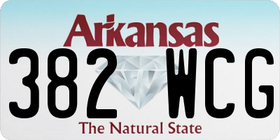 AR license plate 382WCG