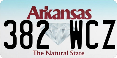 AR license plate 382WCZ