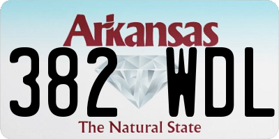 AR license plate 382WDL