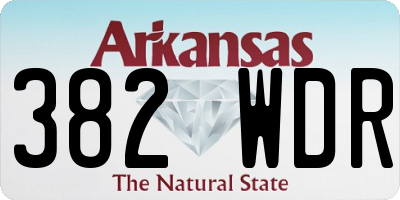 AR license plate 382WDR