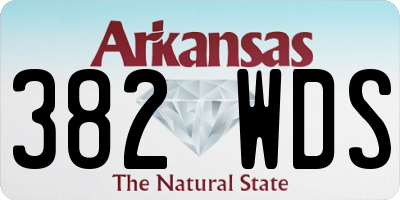 AR license plate 382WDS