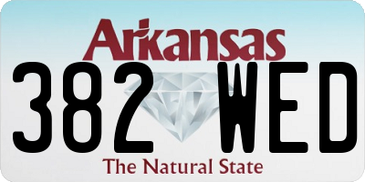 AR license plate 382WED