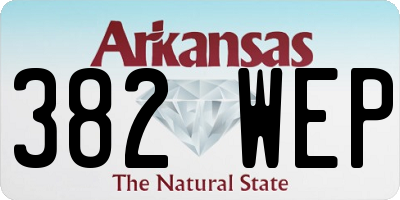AR license plate 382WEP