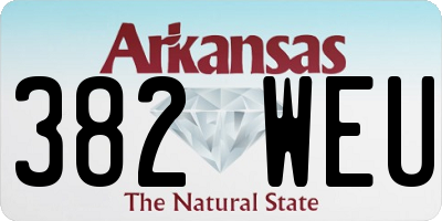 AR license plate 382WEU