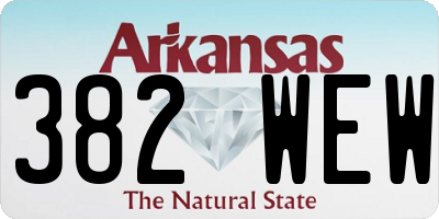 AR license plate 382WEW