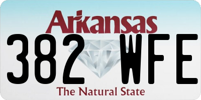 AR license plate 382WFE