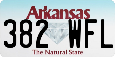 AR license plate 382WFL