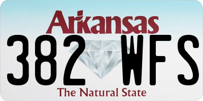 AR license plate 382WFS