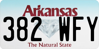 AR license plate 382WFY