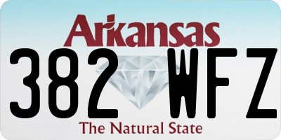 AR license plate 382WFZ
