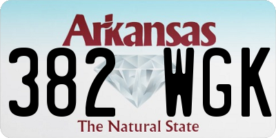 AR license plate 382WGK