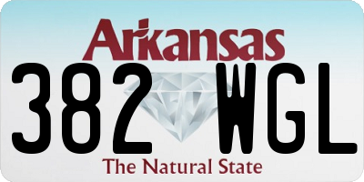 AR license plate 382WGL
