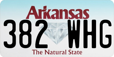 AR license plate 382WHG
