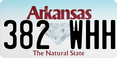 AR license plate 382WHH