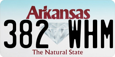 AR license plate 382WHM