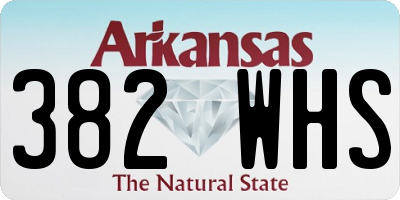 AR license plate 382WHS