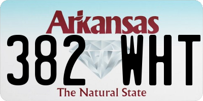 AR license plate 382WHT
