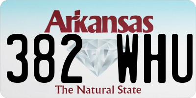 AR license plate 382WHU