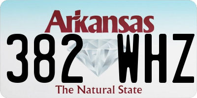 AR license plate 382WHZ