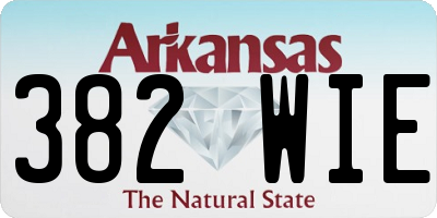 AR license plate 382WIE