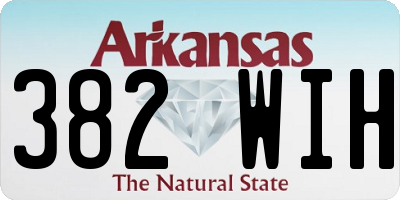 AR license plate 382WIH