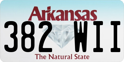 AR license plate 382WII