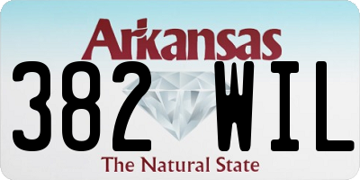 AR license plate 382WIL