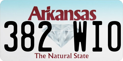 AR license plate 382WIO