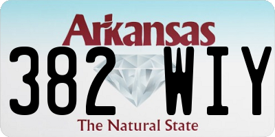 AR license plate 382WIY