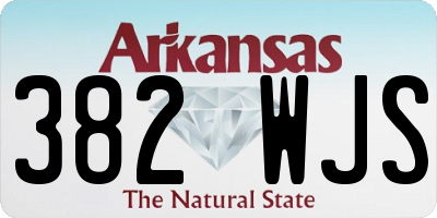 AR license plate 382WJS