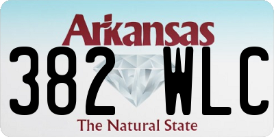 AR license plate 382WLC