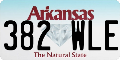 AR license plate 382WLE