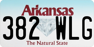 AR license plate 382WLG