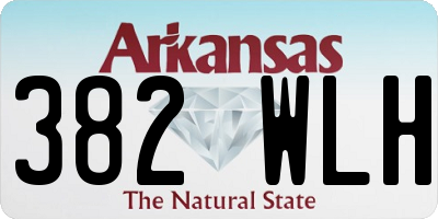 AR license plate 382WLH