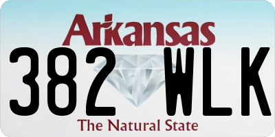 AR license plate 382WLK