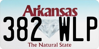 AR license plate 382WLP