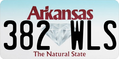 AR license plate 382WLS
