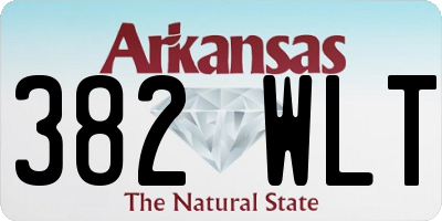 AR license plate 382WLT