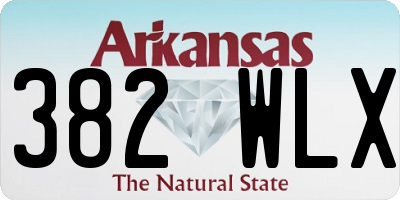 AR license plate 382WLX