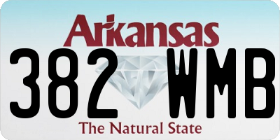 AR license plate 382WMB
